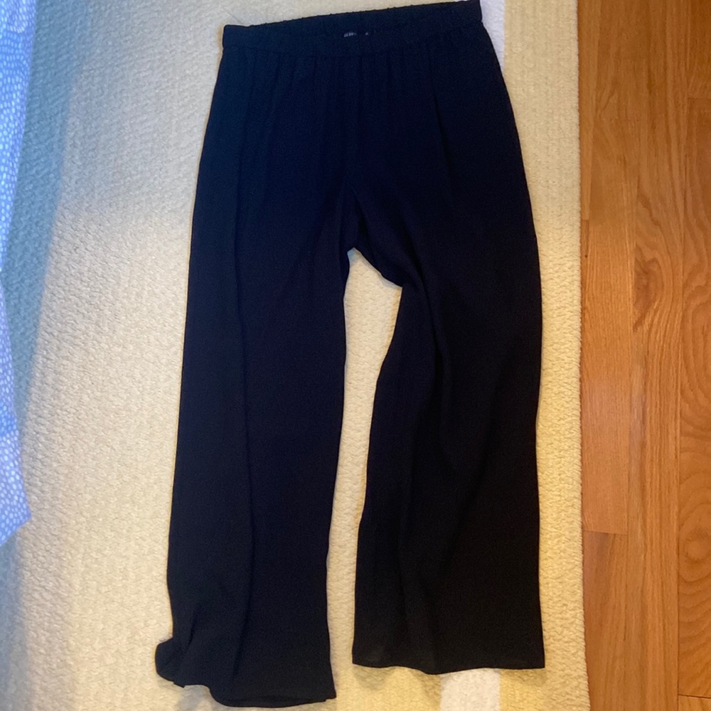 Eileen Fisher Petite silk cropped pants